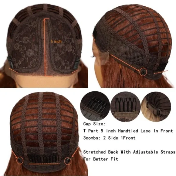 24 inch Lace Front T Part Curly Wig